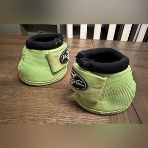Horse Tack - Neon Green Professionals Choice Bell Boots